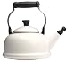 Le Creuset 1-4 5-Quart Whistling Teakettle, White