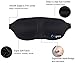 Contoured Sleep Mask, Fitglam Premium Quality Eye Mask, Best Natural Sleep Aid Eye Cover for Men and Women, Perfect for Bedtime, Meditation, Shift Work & Travel, Black