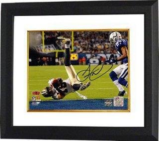 Signed Moore Photo - Lance New Orleans Saints 8x10 Super Bowl XLIV Custom Framed Hologram - Autographed NFL Photos