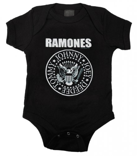 Ramones Seal Unisex Baby Infant Bodysuit Romper, Black
