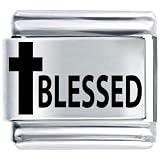 Blessed Cross Italian Charms Bracelet Link