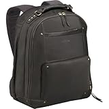 SOLO Vintage Collection Colombian Leather Laptop Backpack, Holds Notebook Computer up to 15.6 Inches, Espresso, VTA701-3