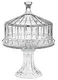 Godinger Olympia Crystal Domed Cake Plate