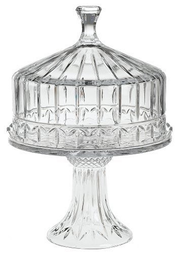 Godinger Olympia Crystal Domed Cake Plate