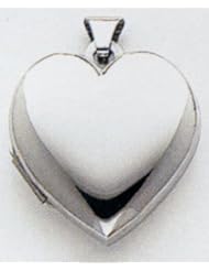 14kt White Gold Family Heart Locket - XL339