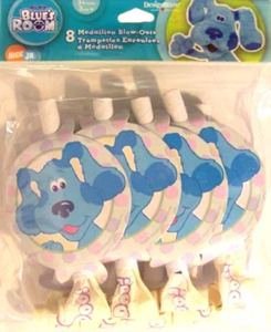 8 ct. PARTY MEDALLION BLOWOUTS BLUE CLUES