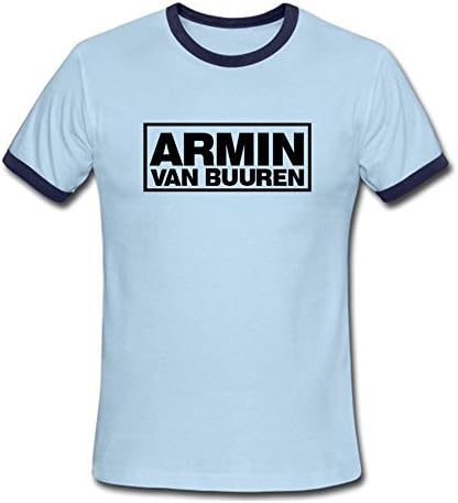 Outletees Men's T Shirts Armin Van Buuren Crew Neck Short Sleeve Cotton Tee
