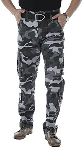 Newcosplay Men's Ranger Work Wear Utility Cargo Pants