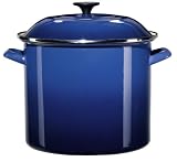 Review   / 8qt Enameled Steel Stockpot, Cobalt Blue