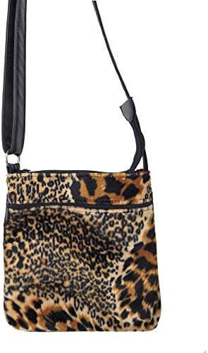 US HANDMADE FASHION Cross Over body Shoulder bag Style with "ANIMAL PRINT LEOPARD" Pattern Purse, NEW, CSOP 3006