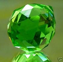 40mm Vintage Crystal Green Feng Shui Ball