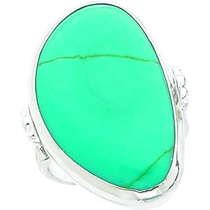 Sterling Silver Turquoise Ring Sz 7