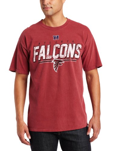 NFL Men's Atlanta Falcons Vintage Roster II Short Sleeve Pigment Dye Tee (Pigment Brick, Medium)