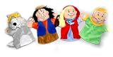 Fairy Tale Little Red Riding Hood Set of 4 Hand Puppets