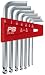 PB Ball point hex key sets for hexagon socket screws sizes: 3/32-5/16 (Standard)