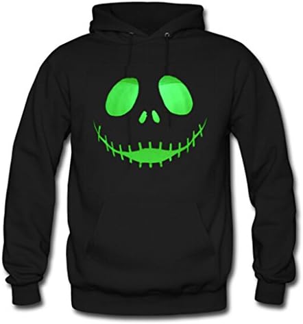 Jack Skellington Pattern Men's Cotton Classic Hoodie Pullover