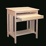 Unfinished Mission Computer Desk (unfinished) (32H x 27W x 20D)