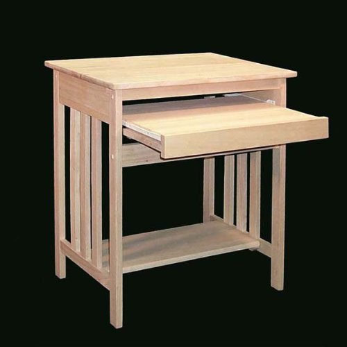 Unfinished Mission Computer Desk (unfinished) (32H x 27W x 20D)