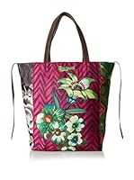 Desigual Bolso asa al hombro (Verde / Rosa)
