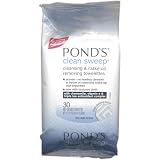 Pond's Clean Sweep Cleansing & Make-Up Removing Towelettes, 30 wet textured t