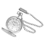 Charles-Hubert, Paris Sterling Silver Quartz Pocket Watch