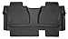 Husky Liners Weatherbeater Floor Mats | Fits 2014-2021 Toyota Tundra, Double Cab | 2nd Row, 1-pc Black - 19561