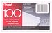 Mead 3 x 5-Inch Index Cards, Ruled, 100 Count, White (63350)