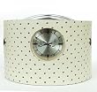 Hand Made "Adam Circle" Leather Watch - White Hand Made "Adam Circle" Leather Watch - White