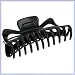 Large Claw Hair Clips Jumbo Hair Clips (Black)