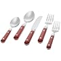 Ginkgo Le Prix Milano Red 5-Piece Place Setting, Service for 1