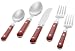 Kitchen & Housewares : Ginkgo Le Prix Milano Red 20-Piece Flatware Set, Service for 4
