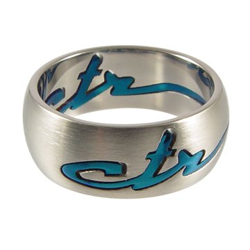 Choose The Right CTR Ring "Signature Blue" Stainless Steel - Size (5-13)