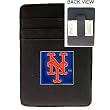 New York Mets Leather Money Clip Card Holder