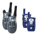 Motorola T4550AA GMRS / FRS Two-Way Radio (Family 4 Pack, Blue and Gray)