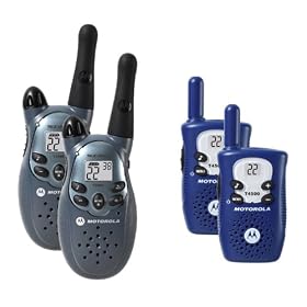 Motorola T4550AA GMRS / FRS Two-Way Radio (Family 4 Pack, Blue and Gray)