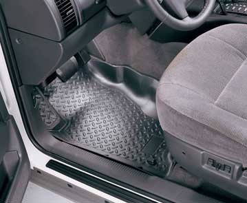 Husky Liners 30301 Floor Mats - Husky Front Seat Floor Liners Floor Mats - Floor Liners - Front Seat - Rubberized - Black - Jeep - Wrangler - Pair