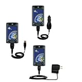 Deluxe Kit for the HP iPAQ hx4700 / hx 4700 includes a USB cable with Car and Wall Charger - uses Gomadic TipExchange Technology