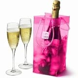 Ice Bag, Portable Wine Chiller, Hot Pink