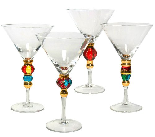 Artland Splendor Set/4 Assorted Martini