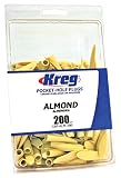 Kreg CAP-ALM-200 Almond Plastic Plugs 200-Count