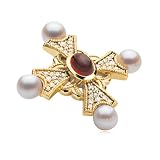 14 Karat Gold Maltese Brooch and Pendant