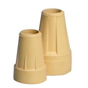 Carex Standard 3/4" to 7/8" Crutch Tips, Tan