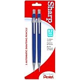 Pentel Sharp Automatic Pencil, 0.7mm, Blue Barrels, 2 Pack (P207BP2-K6)