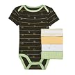 Infant's Circo® Short-Sleeve Bodysuits- 5Pk Green/Yellow