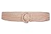 2 Inch Wide Hand Made Soft Metallic Woven Braided Round Belt