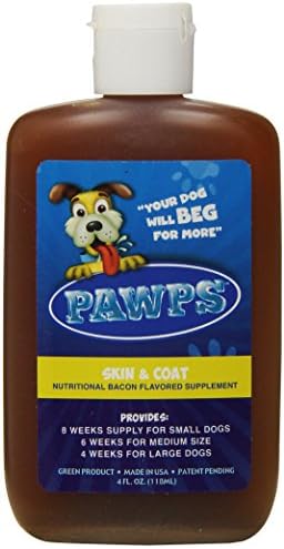PAWPS Skin and Coat Health Aloe Concentrated Bacon Flavored Nutritional Supplement Ice Cube Treats