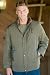 Men's Microfiber and Fur Jacket
