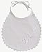 White Cotton Laced Christening Baptism Bib