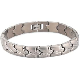 Matte and Polished Titanium 13mm Bracelet, 8