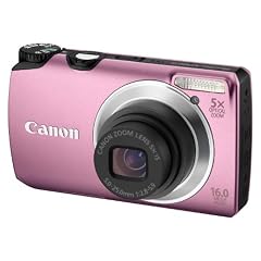 Canon PowerShot A3300 IS Digitalkamera (16 Megapixel, 5-fach opt, Zoom, 7,6 cm (3 Zoll) Display, bildstabilisiert) pink